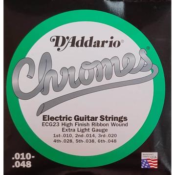 D'addario Chromes ECG23 muta chitarra elettrica jazz-extra light