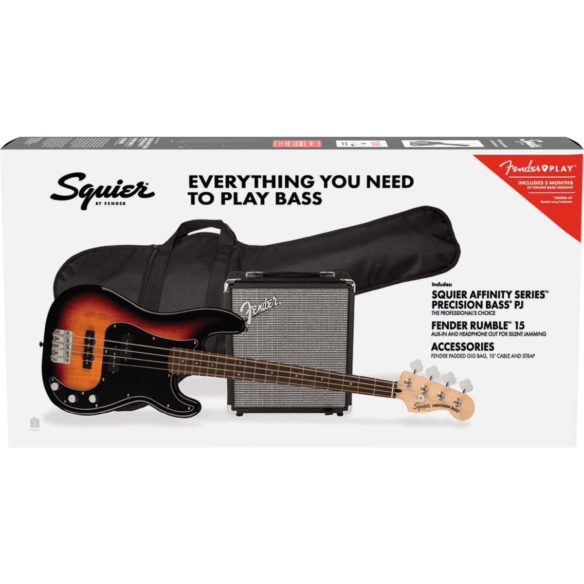 Fender squier aff p.bass pj pack