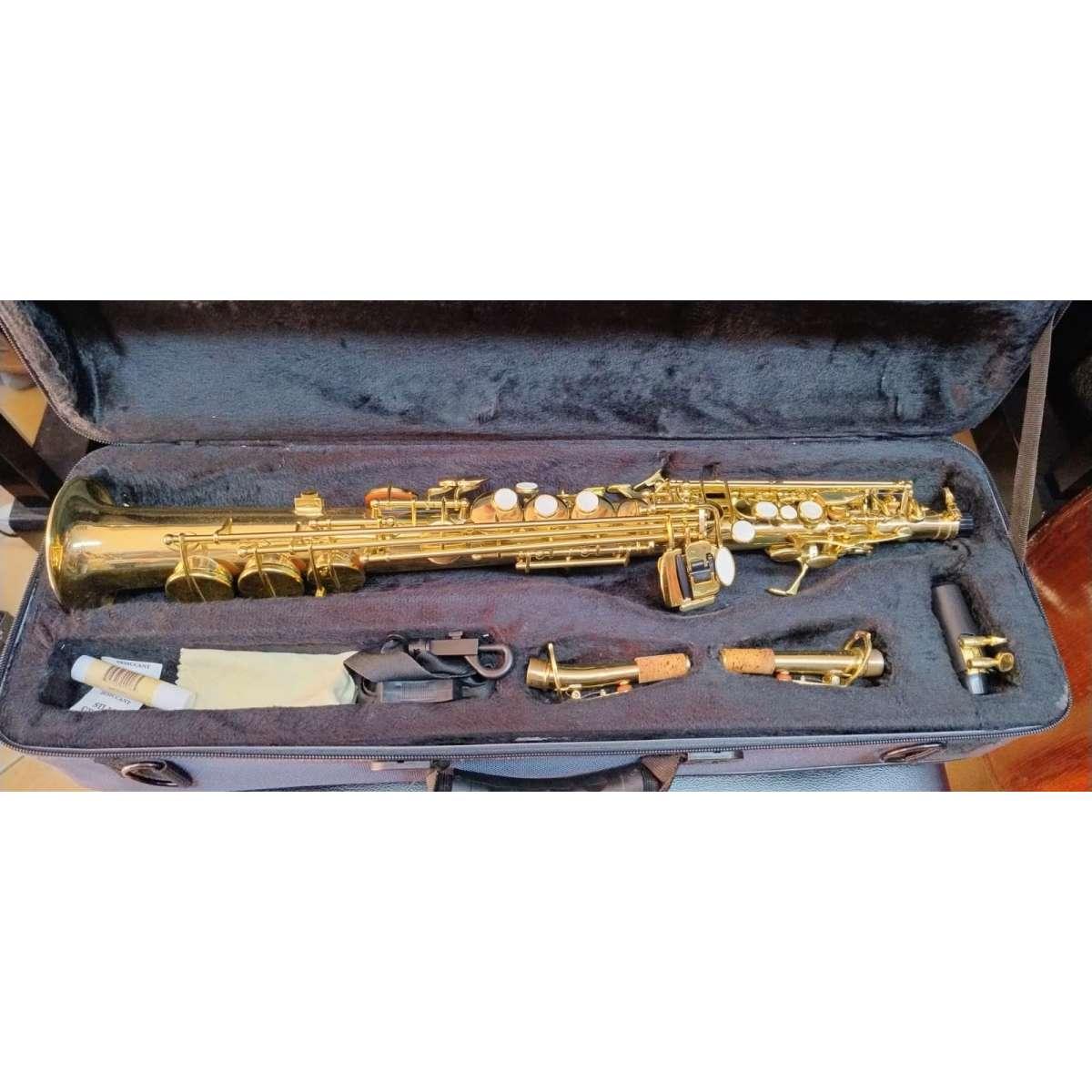 Grassi SS210 Sax soprano sib dritto con doppio chiver, usato