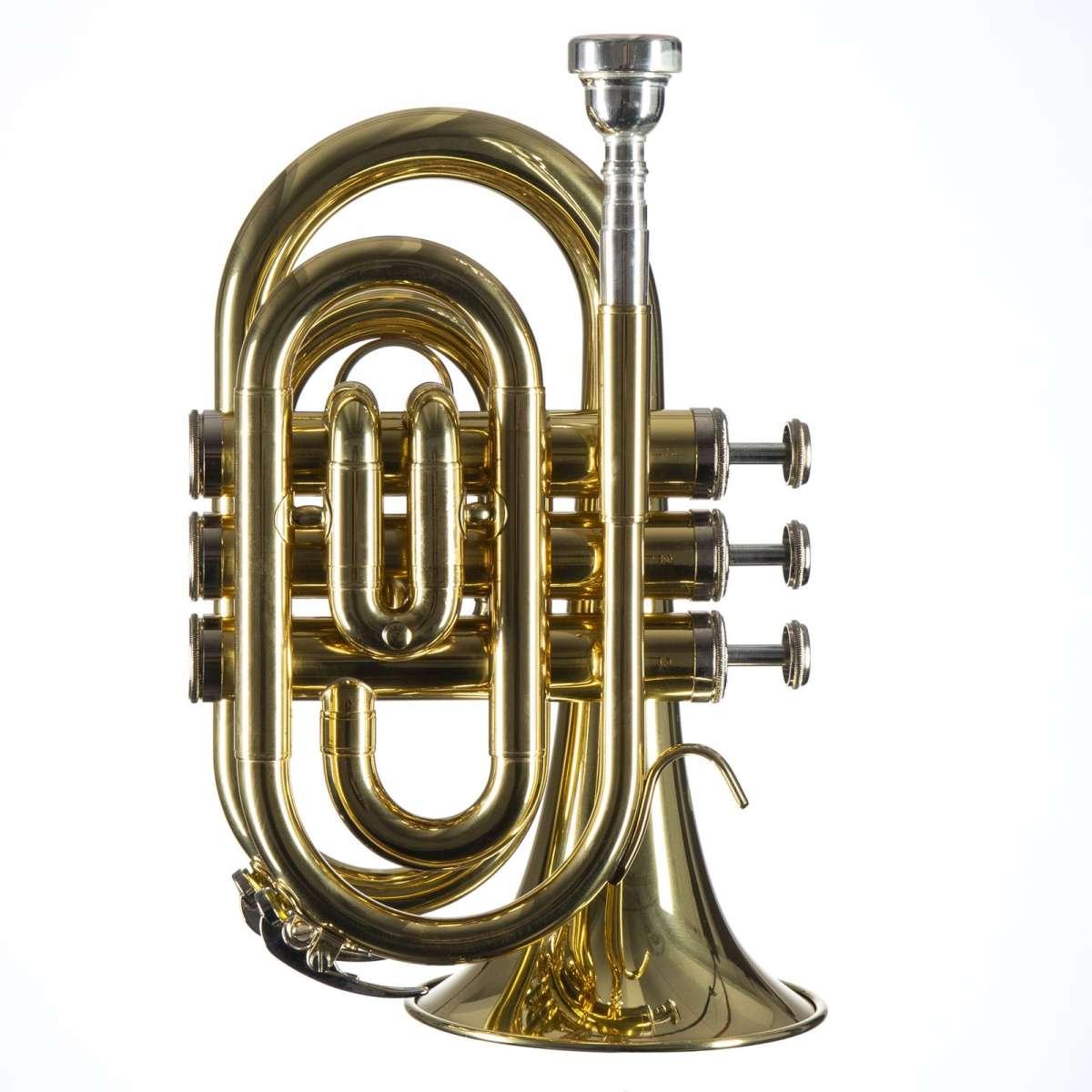 Monzani MZMT-500L Tromba Pocket Sib in ottone laccato