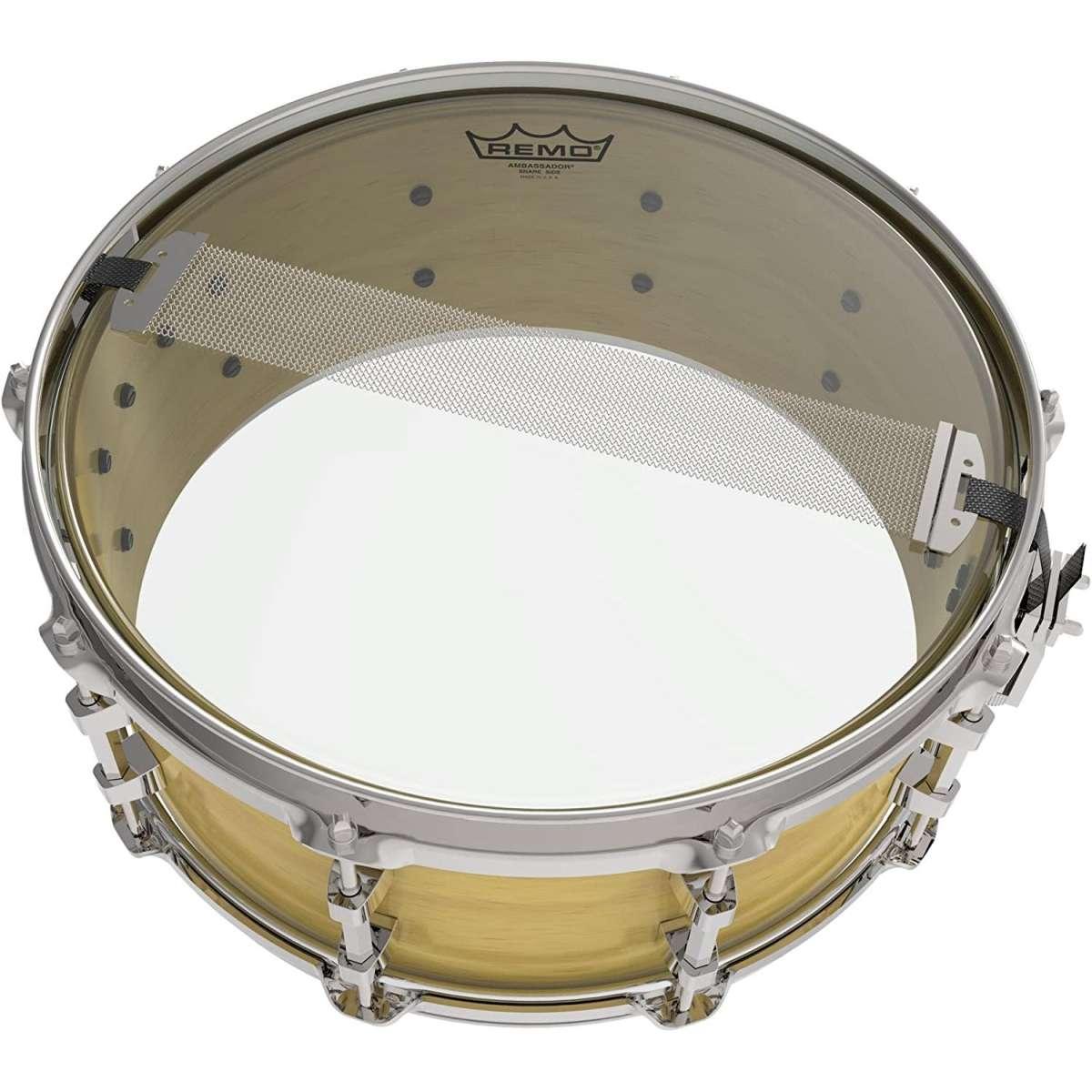 REMO Ambassador Hazy Pelle Trasparente per Rullante da 14"