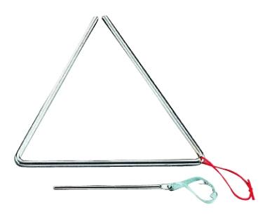 Peace t-1g6 triangolo in metallo con battente 15 cm