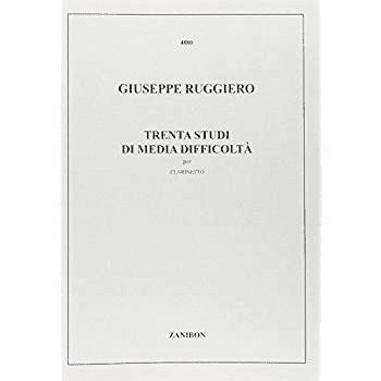 Giuseppe Ruggiero 30 studi di media difficoltÃÂ  per clarinetto