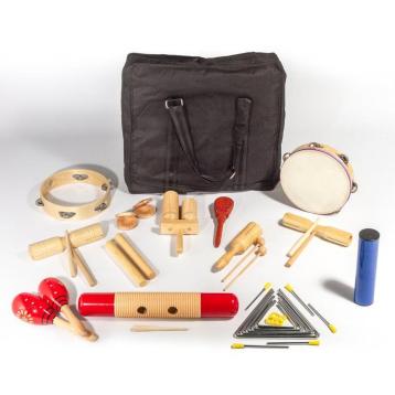 Set percussioni 17 pezzi con borsa