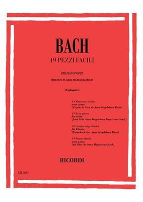 Bach 19 pezzi facili per pianoforte