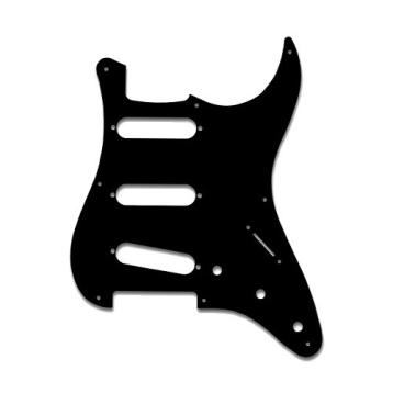 Soundsation parts sp-1b mascherina per chitarra stratocaster, monostrato, black