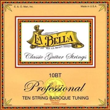 La bella 10bt / rt baroque muta 10 corde per chitarra classica