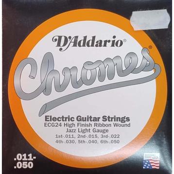 D'addario ECG24 muta chitarra elettrica chromes jazz-light