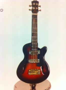 Roling's chitarra semiacustica in miniatura cm 7 con custodia