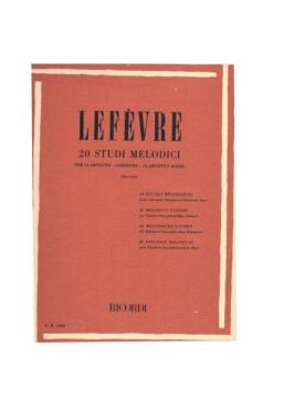 Lefevre 20 studi melodici per clarinetto sax clarinetto basso