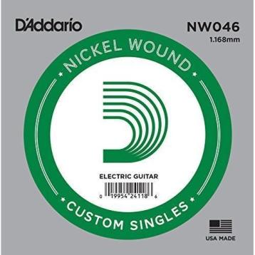 D'addario nw 046 corda per chitarra acustica/elettrica