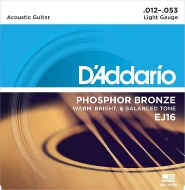D'addario ej16 012-053 muta chitarra  acustica