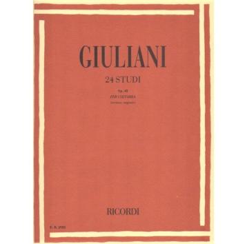 Mauro giuliani 24 studi op. 48 per chitarra