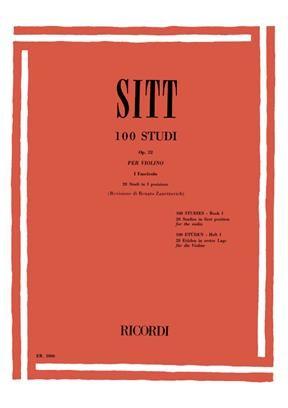 Sitt 100 studi op. 32 per violino