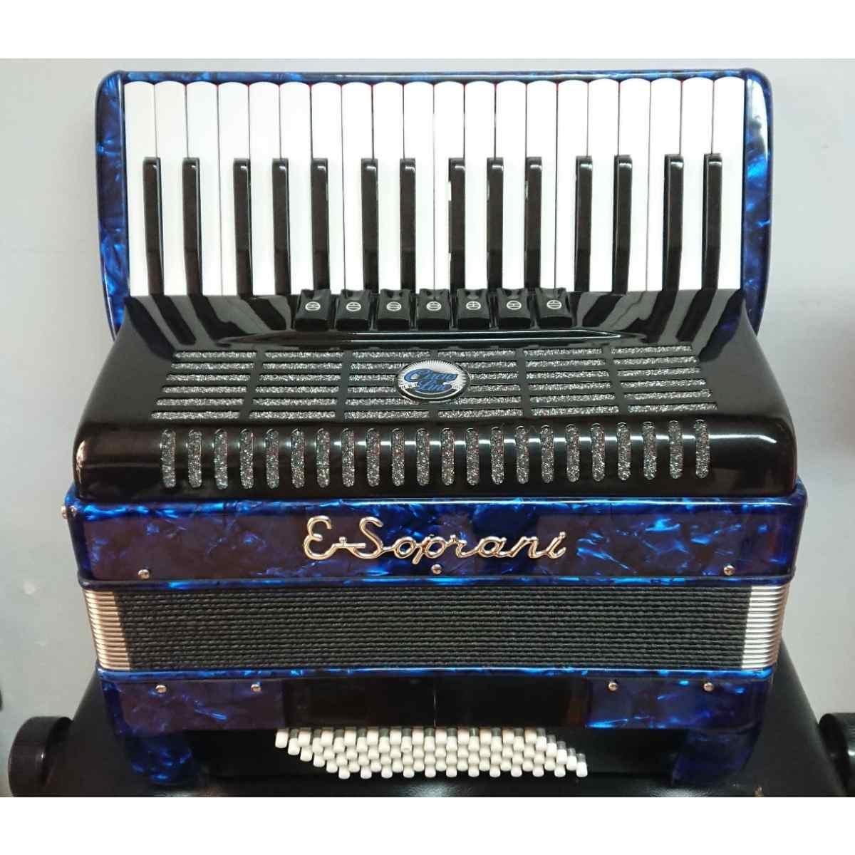 E.Soprani Fisarmonica 72 bassi 34 tasti blu