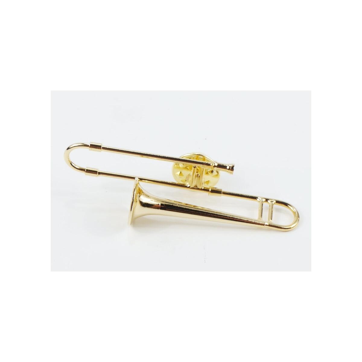 Spilla Trombone 5,5 cm placcata oro
