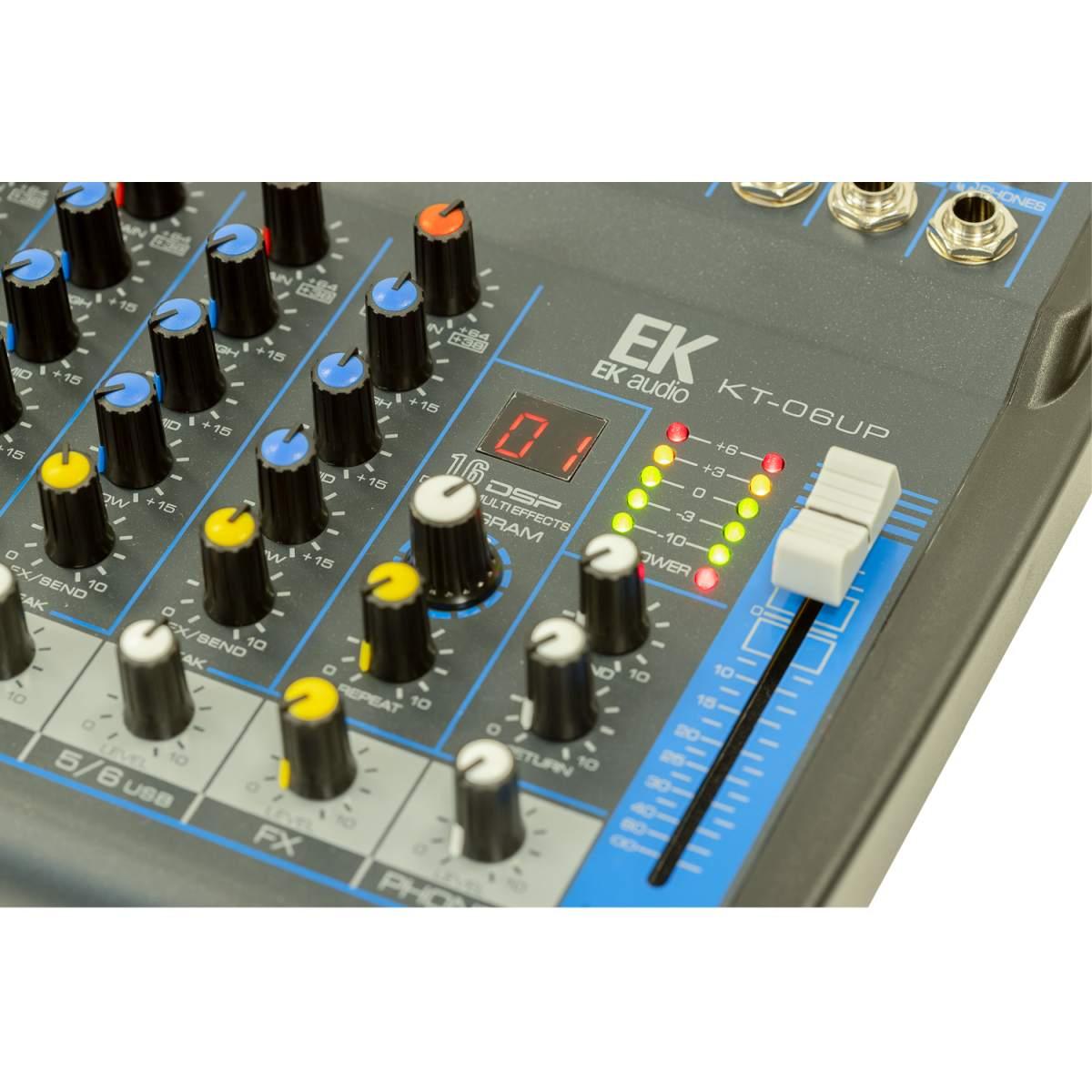 EK Audio KT06UP Mixer 6 canali