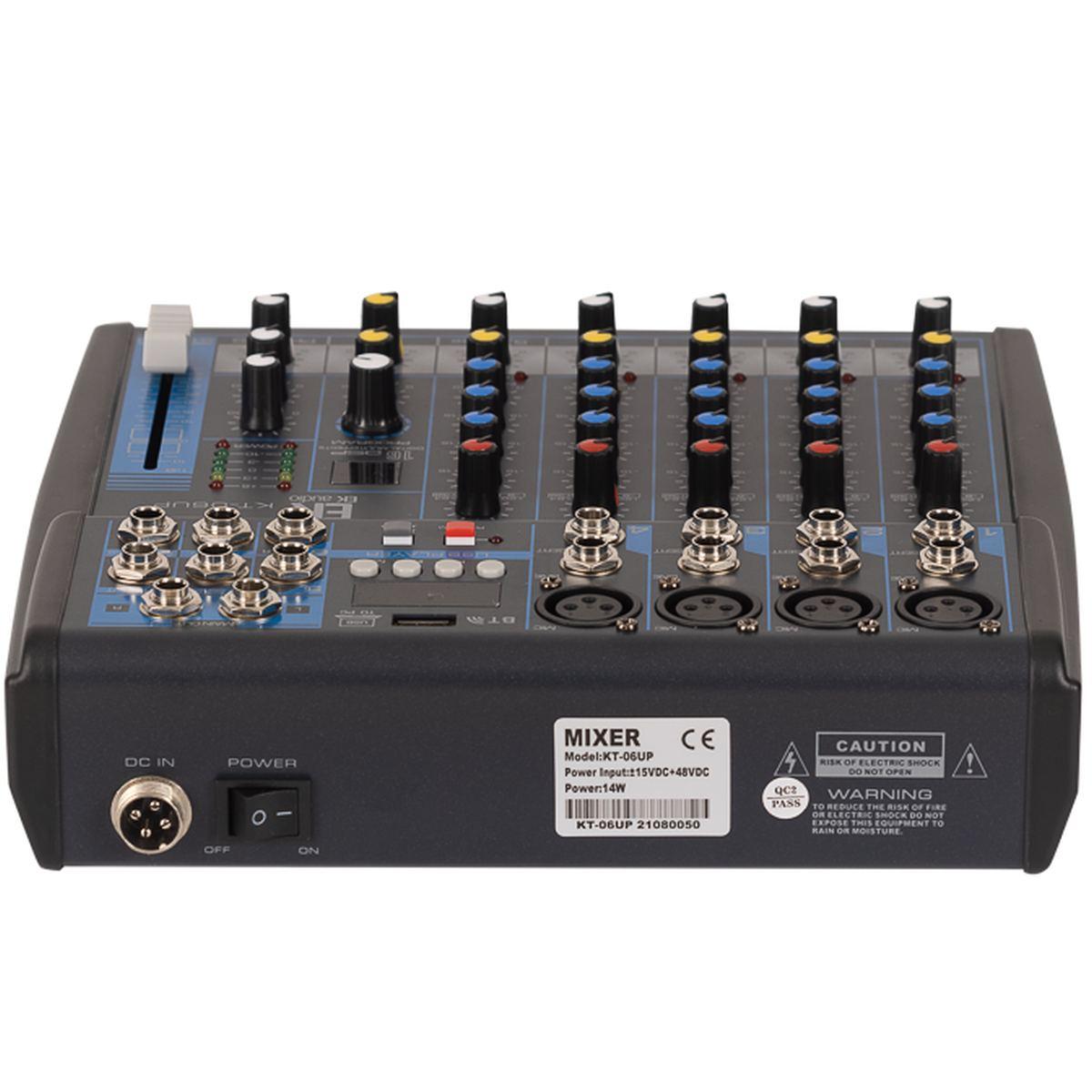 EK Audio KT06UP Mixer 6 canali