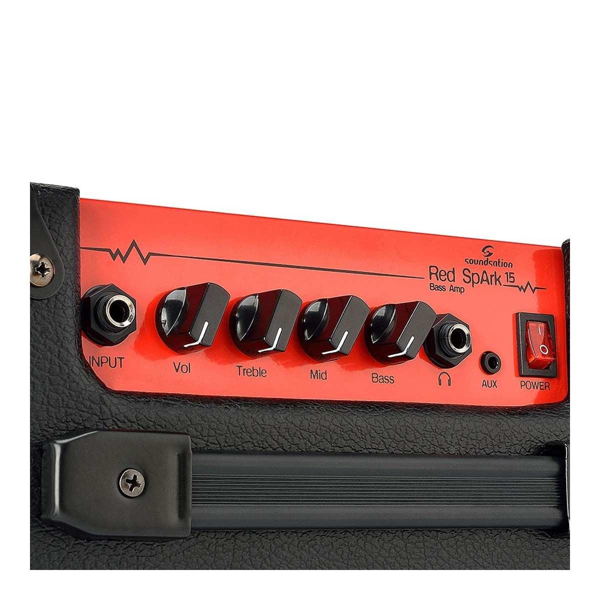 Soundsation  red spark-15 amplificatore per basso 15 w