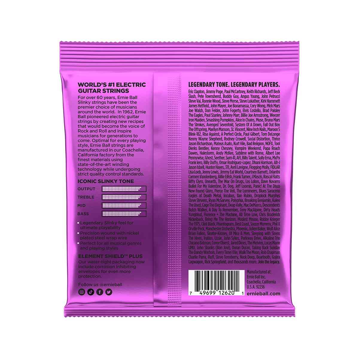 Ernie ball p02620 muta chitarra elettrica 7 corde 011-058