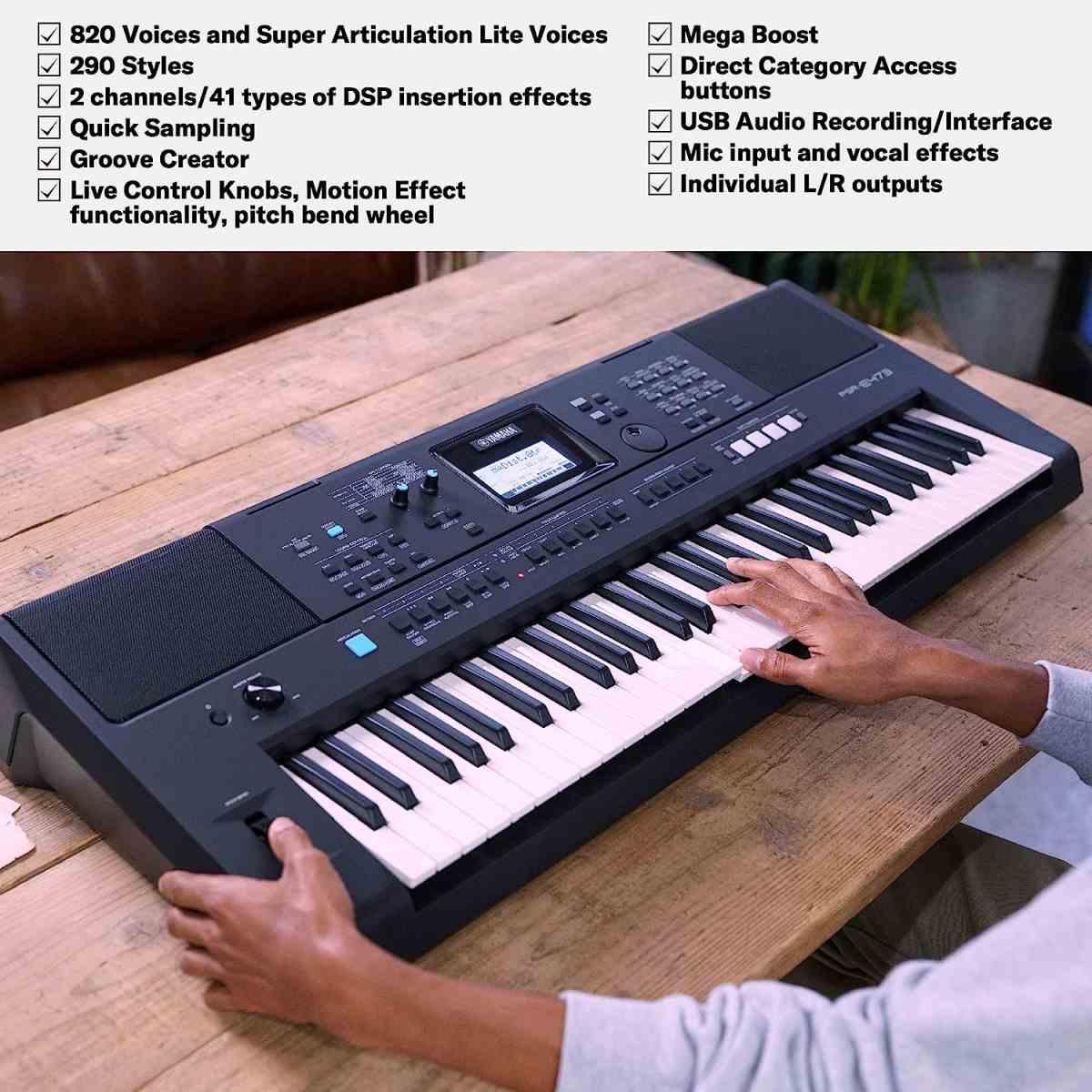 Yamaha psr e473 tastiera 61 tasti