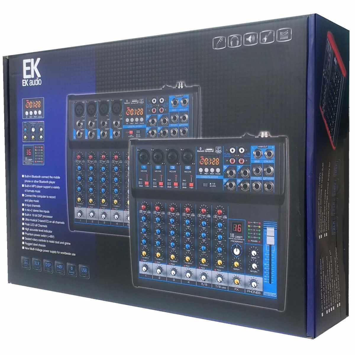 EK Audio KT04UP Mixer 4 canali