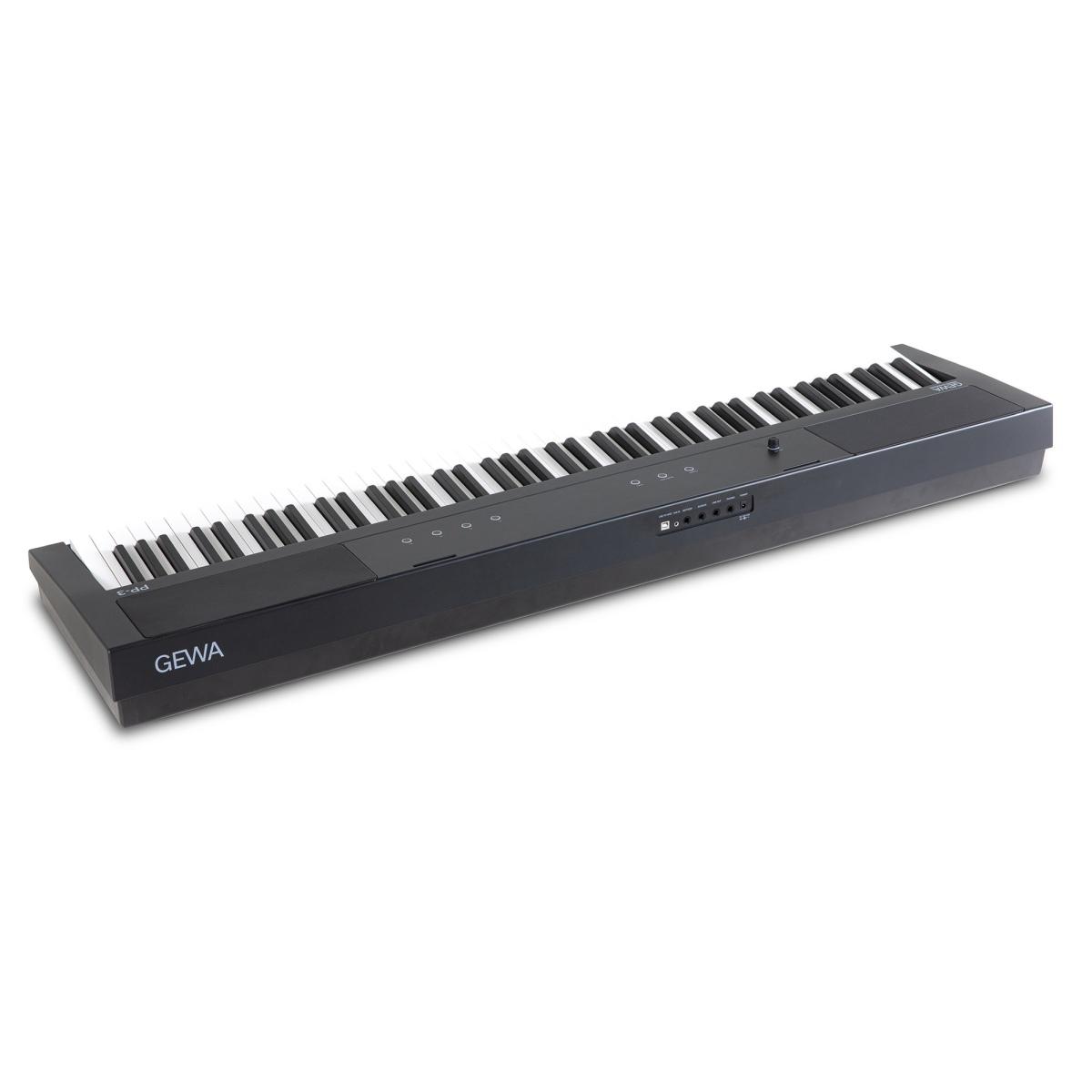 Gewa PP-3 Bundle pianoforte digitale 88 tasti pesati con mobiletto 3 pedali