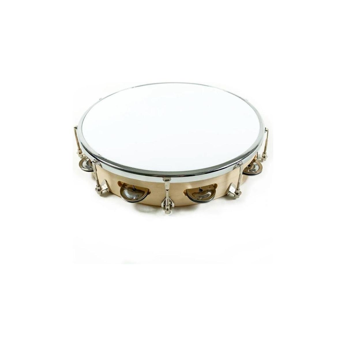 Lf tamburello intonabile 8p pelle sintetica cm 25