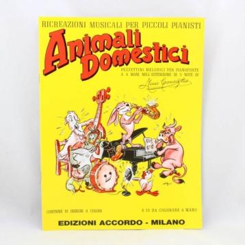 Animali Domestici: Pezzettini melodici per pianoforte a 4 mani by M. Consiglio, outlet