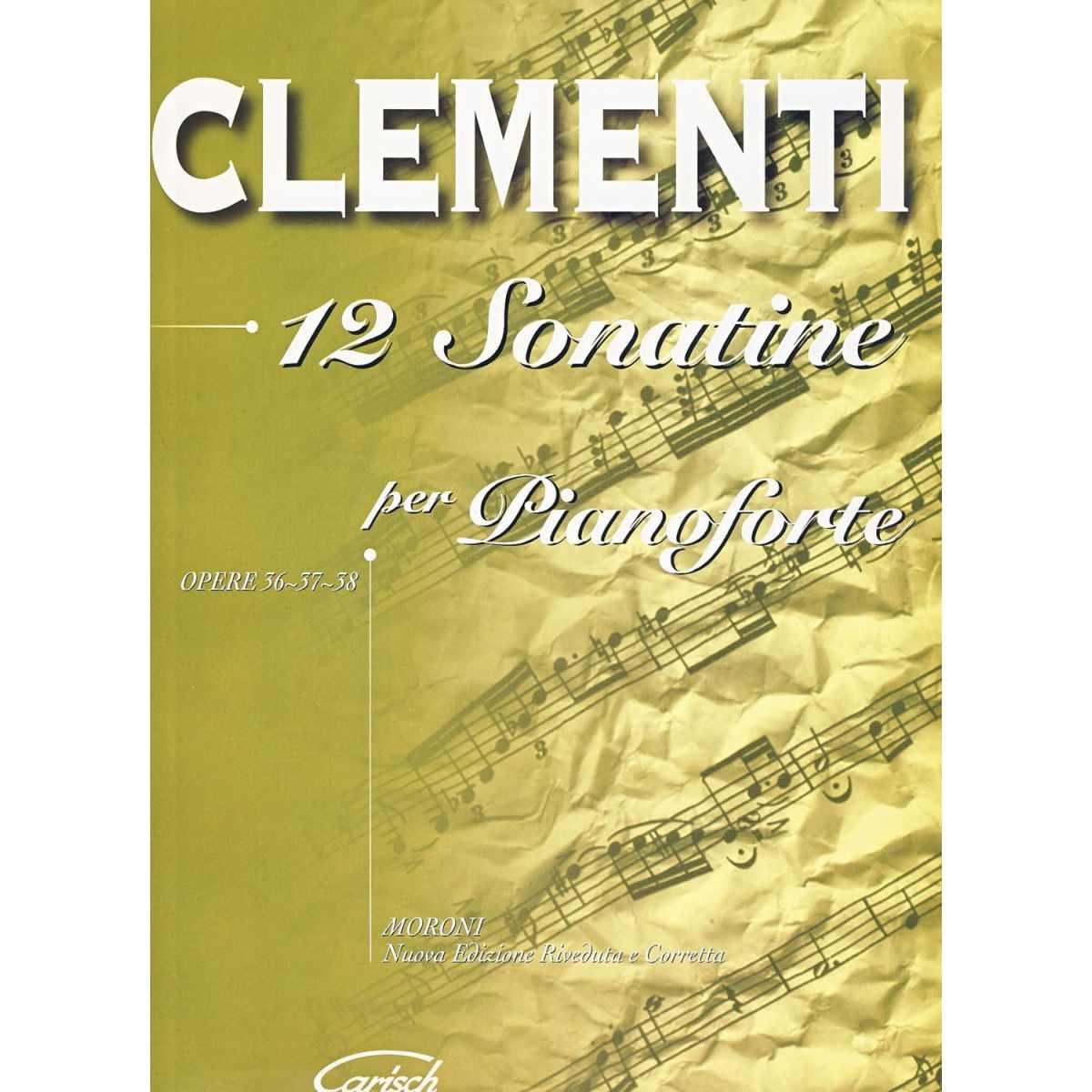 CLEMENTI 12 SONATINE OP. 36, 37, 38 per Pianoforte, outlet