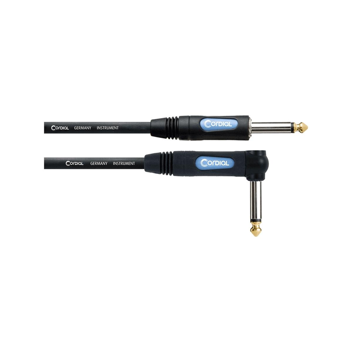 Cordial ccfi pr cavo jack 6,3 (dritto) - jack 6,3 (curvo)
