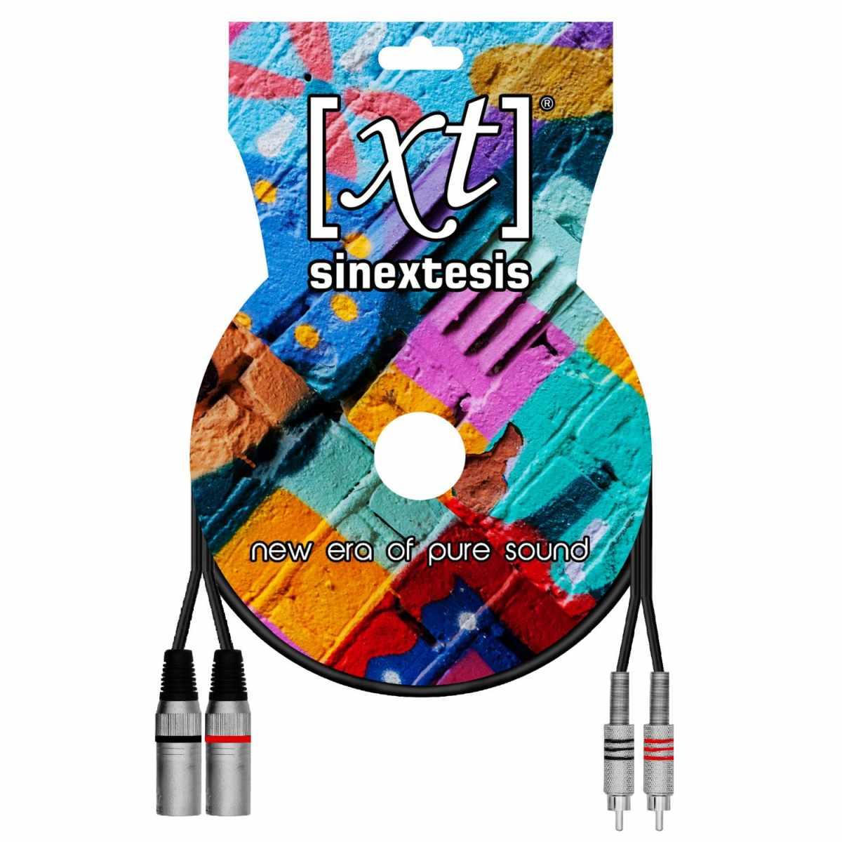 SINEXTESIS Cavo 2x XRL Maschio - 2x RCA 2 mt.