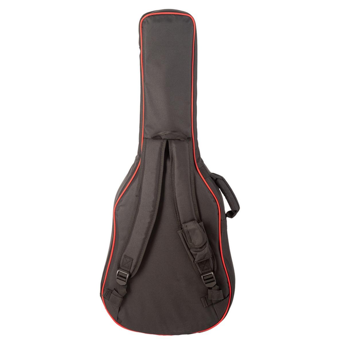 EK custodia imbottita 30 mm bordo rosso per chitarra classica