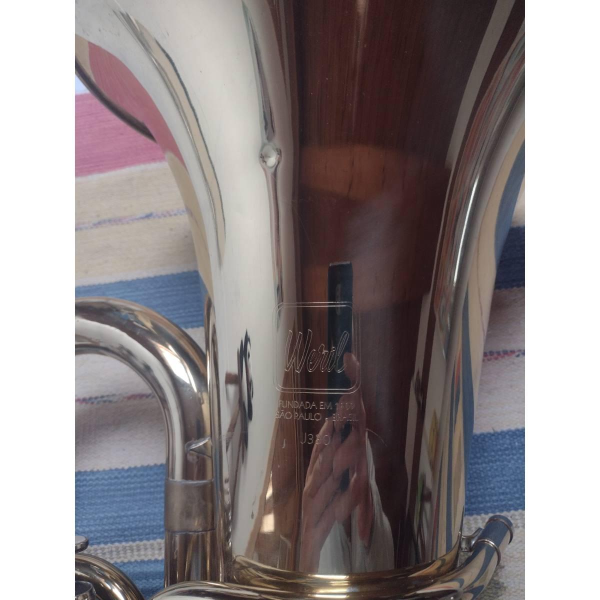 WERIL BASSO TUBA IN MIb 3 PISTONI USATO