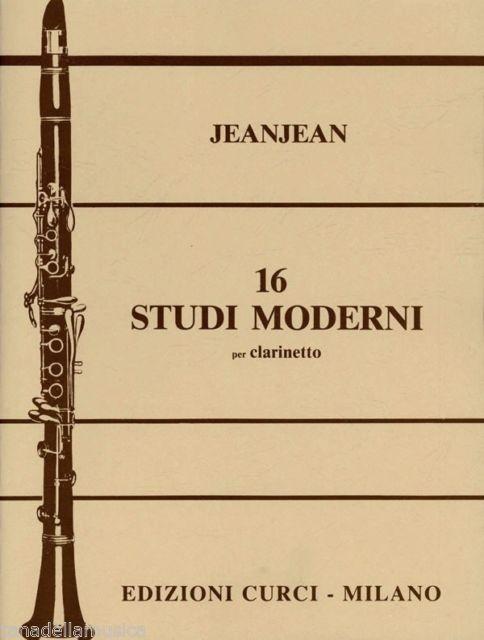P. jeanjean 16 studi moderni per clarinetto