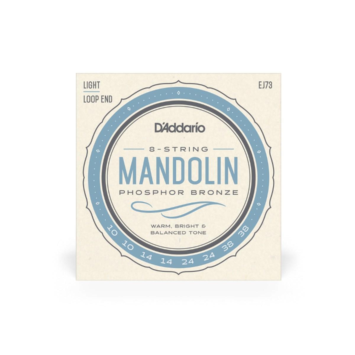 D'ADDARIO EJ73 Muta Mandolino 010-38 Light Phosphor Bronze