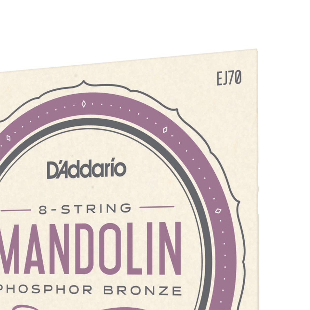 D'ADDARIO EJ70 Muta Mandolino 011-38 Medium/Light Phosphor Bronze