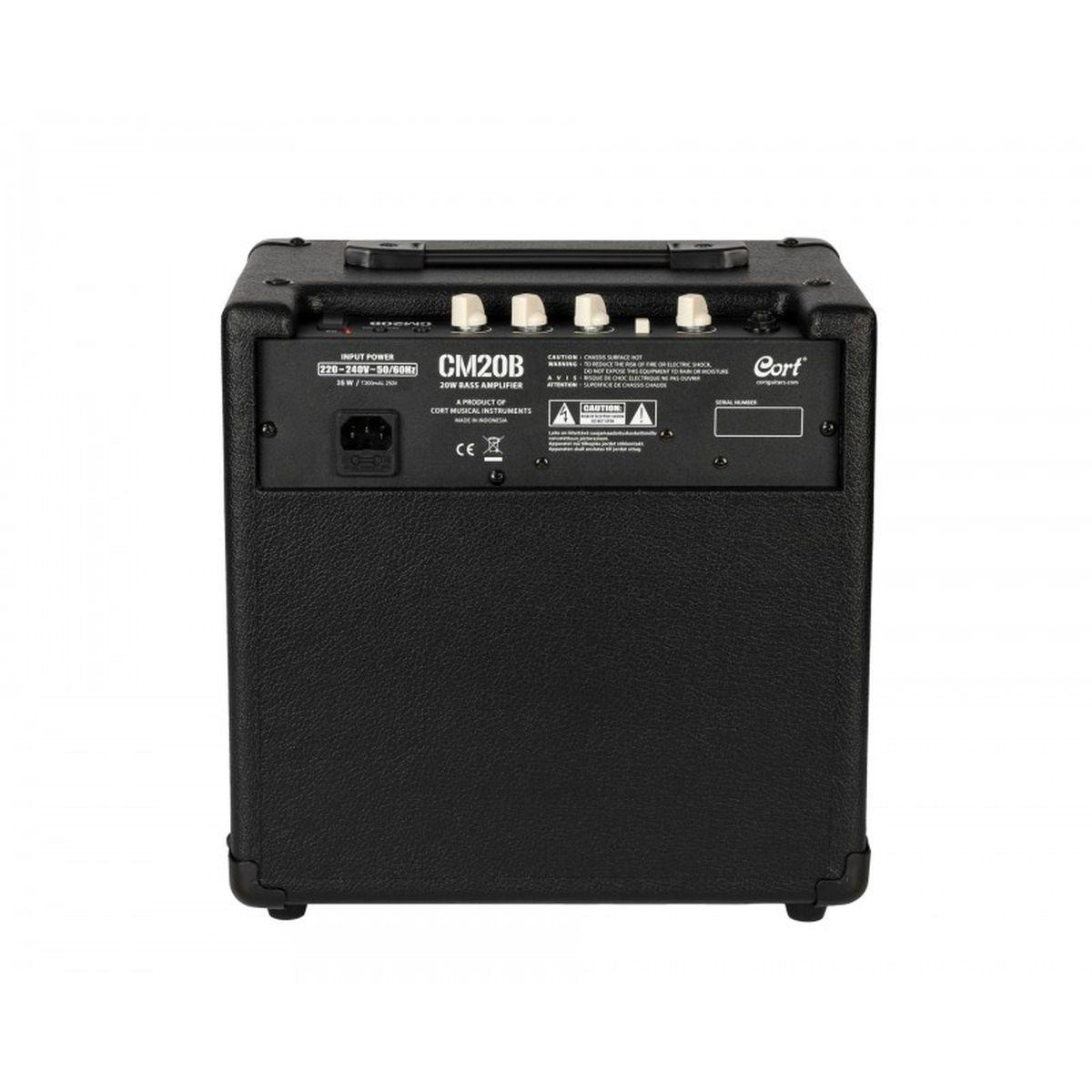 Cort CM20B BK Amplificatore combo per basso 8" 20W