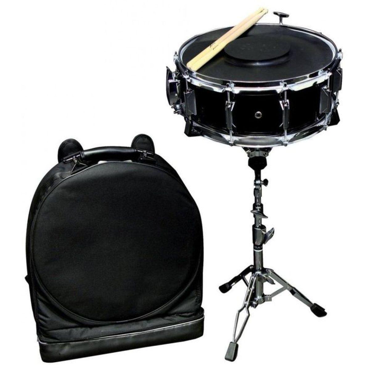 Pure Gewa Basix Starter Set Rullante con supporto alto, pad, bacchette e borsa