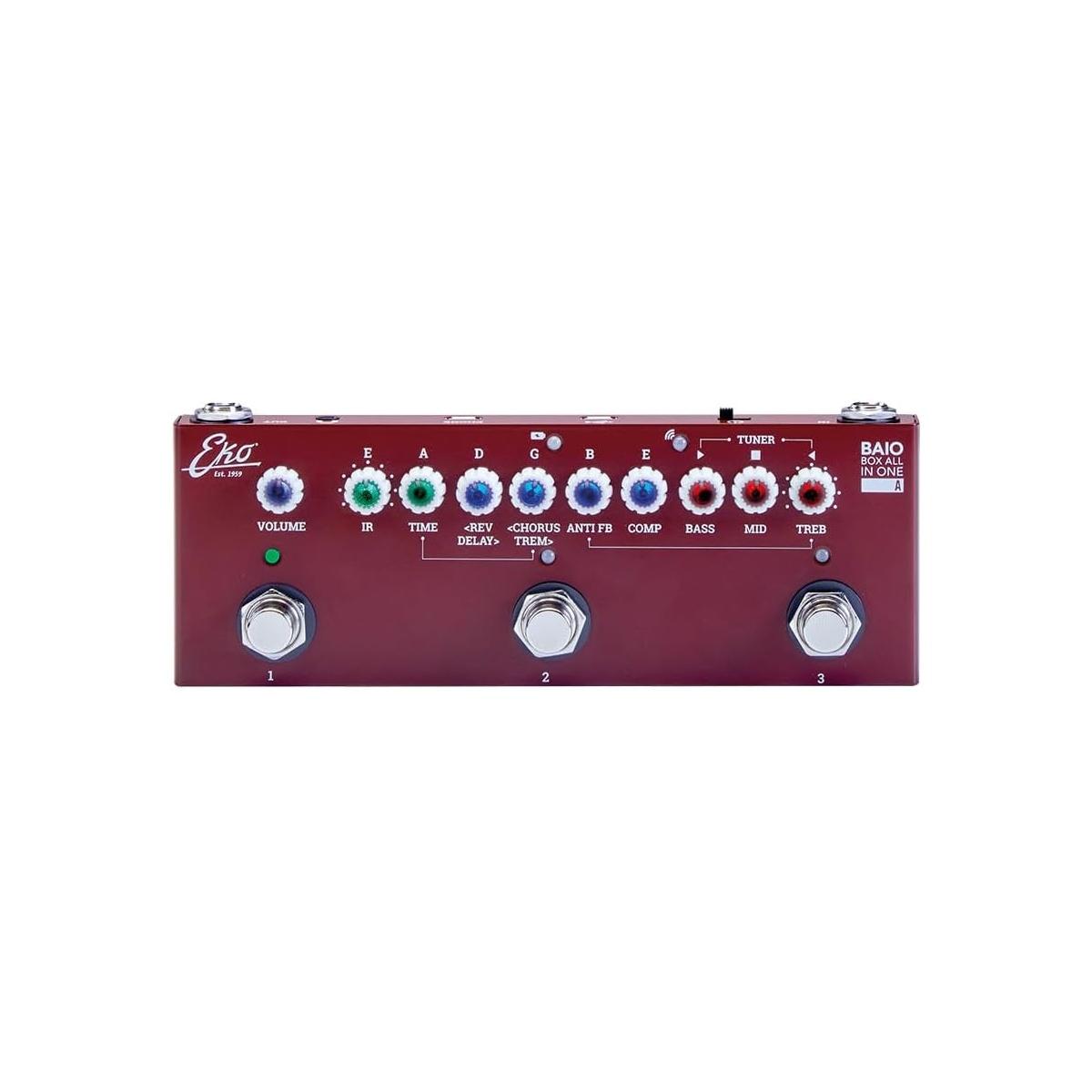 Eko BAIO Pedal, pedale multieffetto compatto per chitarra acustica