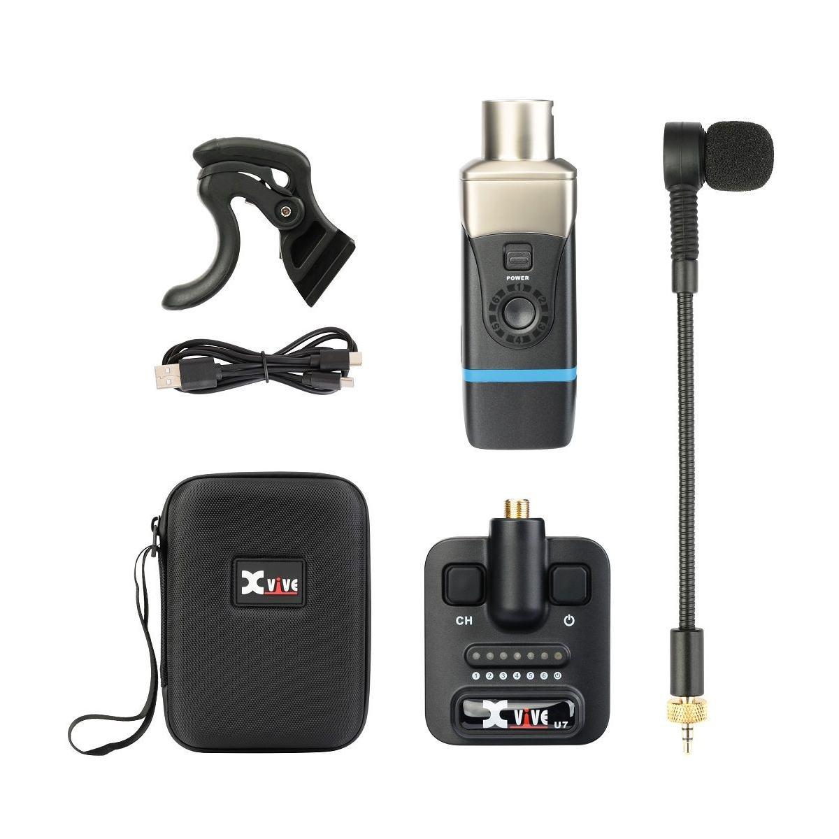 NUX U7 SAXOPH. TRUMPET WIREL.SYST. Sistema microfonico wireless per sax/Tromba
