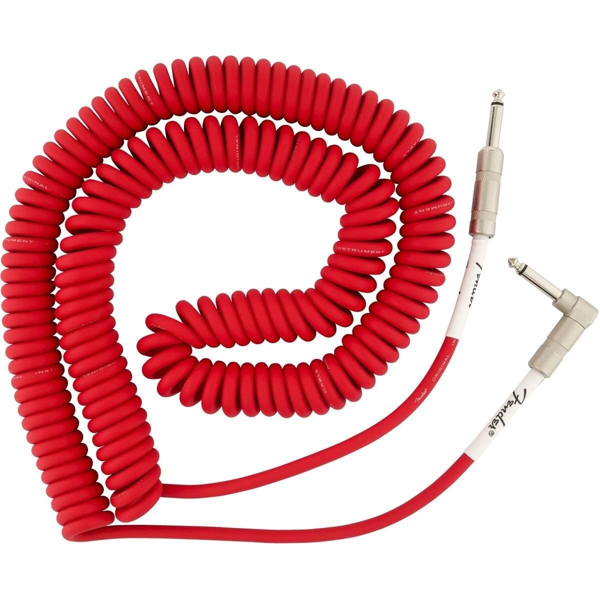 Fender Cavo Original Series Coil Cable Straight-Angle 30'(9m) Fiesta