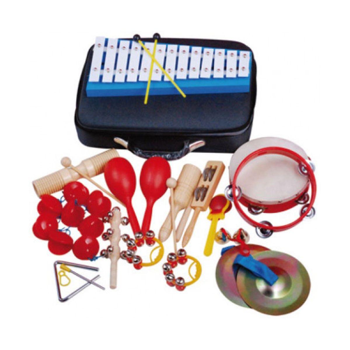 Oqan qpp-17 set percussioni strumentario con borsa